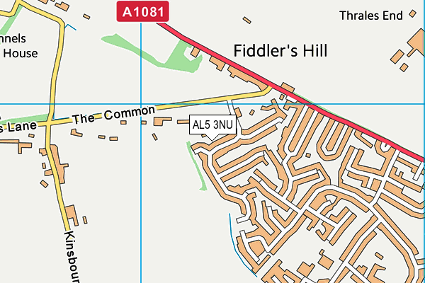 AL5 3NU map - OS VectorMap District (Ordnance Survey) AL5 3NU map - OS VectorMap District (Ordnance Survey)