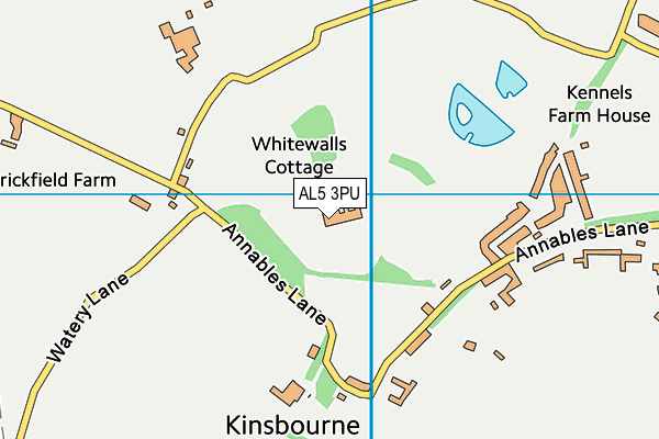 AL5 3PU map - OS VectorMap District (Ordnance Survey)