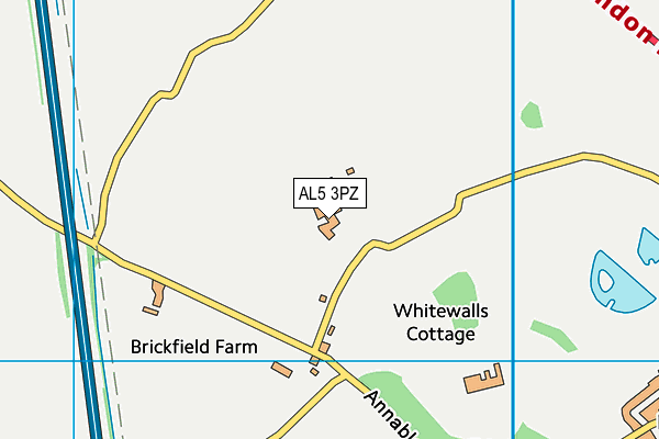 AL5 3PZ map - OS VectorMap District (Ordnance Survey) AL5 3PZ map - OS VectorMap District (Ordnance Survey)