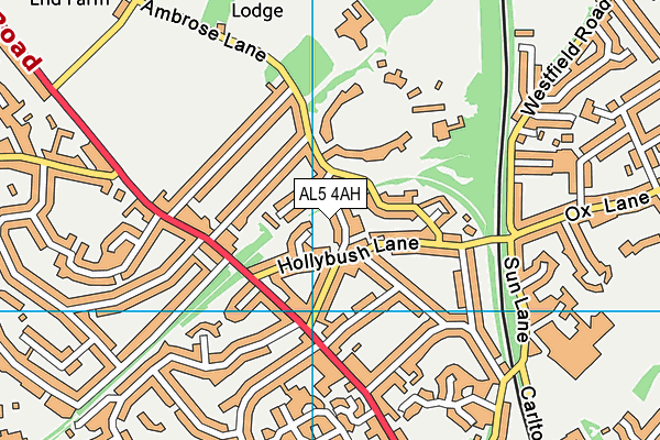 AL5 4AH map - OS VectorMap District (Ordnance Survey) AL5 4AH map - OS VectorMap District (Ordnance Survey)