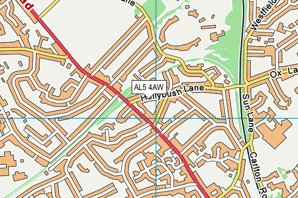 AL5 4AW map - OS VectorMap District (Ordnance Survey) AL5 4AW map - OS VectorMap District (Ordnance Survey)