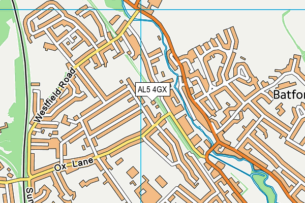 AL5 4GX map - OS VectorMap District (Ordnance Survey) AL5 4GX map - OS VectorMap District (Ordnance Survey)