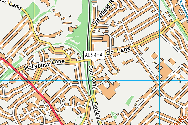 AL5 4HA map - OS VectorMap District (Ordnance Survey) AL5 4HA map - OS VectorMap District (Ordnance Survey)