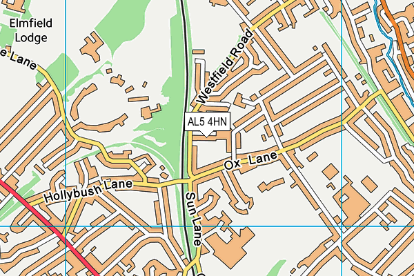AL5 4HN map - OS VectorMap District (Ordnance Survey) AL5 4HN map - OS VectorMap District (Ordnance Survey)