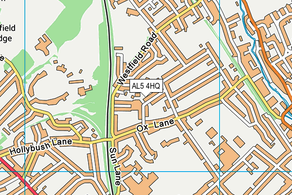 AL5 4HQ map - OS VectorMap District (Ordnance Survey) AL5 4HQ map - OS VectorMap District (Ordnance Survey)