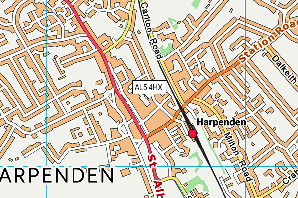 AL5 4HX map - OS VectorMap District (Ordnance Survey) AL5 4HX map - OS VectorMap District (Ordnance Survey)