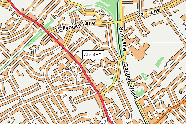 AL5 4HY map - OS VectorMap District (Ordnance Survey) AL5 4HY map - OS VectorMap District (Ordnance Survey)