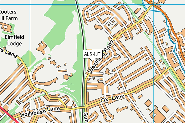 AL5 4JT map - OS VectorMap District (Ordnance Survey) AL5 4JT map - OS VectorMap District (Ordnance Survey)