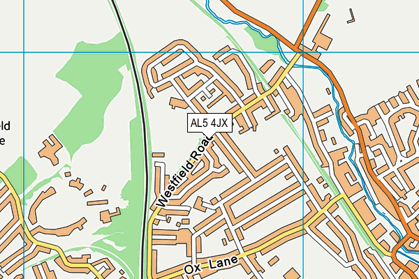 AL5 4JX map - OS VectorMap District (Ordnance Survey) AL5 4JX map - OS VectorMap District (Ordnance Survey)