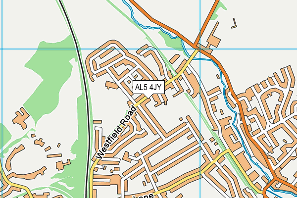 AL5 4JY map - OS VectorMap District (Ordnance Survey) AL5 4JY map - OS VectorMap District (Ordnance Survey)