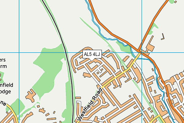 AL5 4LJ map - OS VectorMap District (Ordnance Survey) AL5 4LJ map - OS VectorMap District (Ordnance Survey)