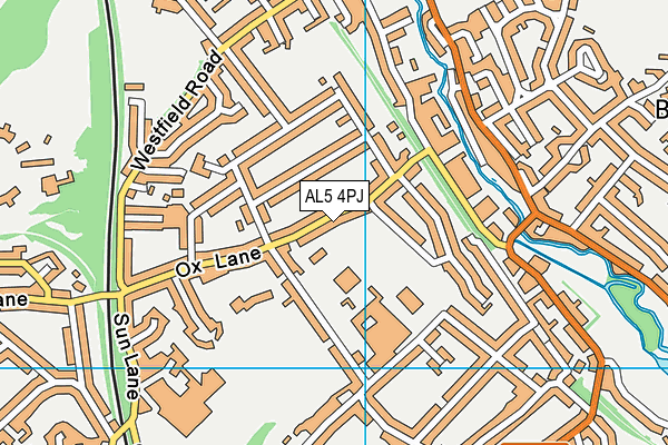 AL5 4PJ map - OS VectorMap District (Ordnance Survey) AL5 4PJ map - OS VectorMap District (Ordnance Survey)
