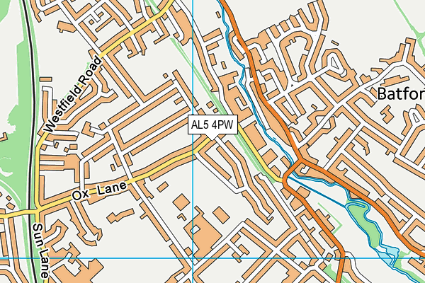 AL5 4PW map - OS VectorMap District (Ordnance Survey) AL5 4PW map - OS VectorMap District (Ordnance Survey)
