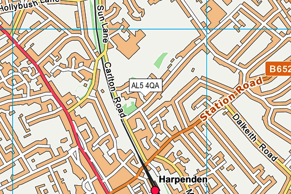 AL5 4QA map - OS VectorMap District (Ordnance Survey) AL5 4QA map - OS VectorMap District (Ordnance Survey)