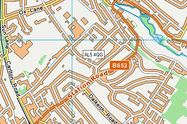 AL5 4QG map - OS VectorMap District (Ordnance Survey) AL5 4QG map - OS VectorMap District (Ordnance Survey)