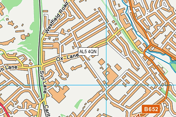 AL5 4QN map - OS VectorMap District (Ordnance Survey) AL5 4QN map - OS VectorMap District (Ordnance Survey)