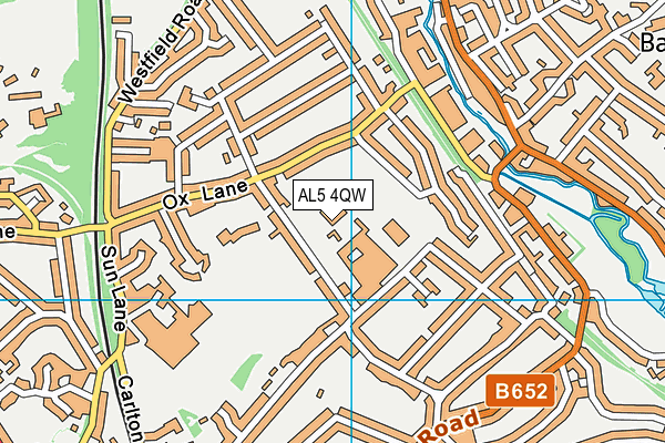 AL5 4QW map - OS VectorMap District (Ordnance Survey) AL5 4QW map - OS VectorMap District (Ordnance Survey)