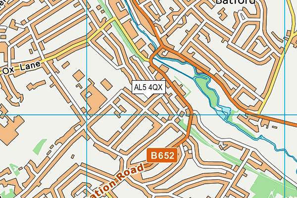 AL5 4QX map - OS VectorMap District (Ordnance Survey) AL5 4QX map - OS VectorMap District (Ordnance Survey)