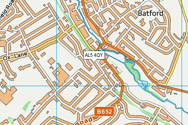 AL5 4QY map - OS VectorMap District (Ordnance Survey)