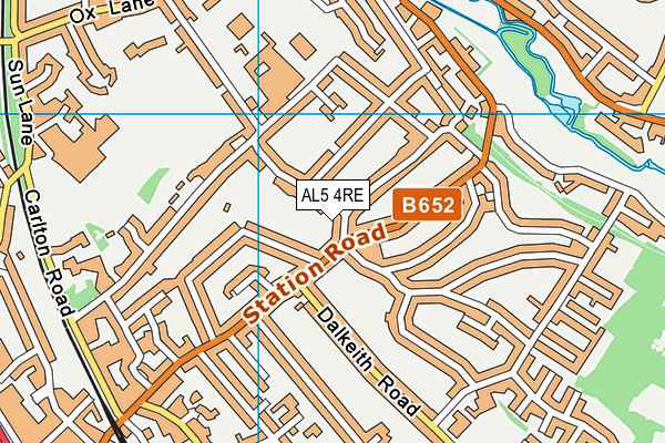 AL5 4RE map - OS VectorMap District (Ordnance Survey) AL5 4RE map - OS VectorMap District (Ordnance Survey)