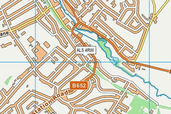 AL5 4RW map - OS VectorMap District (Ordnance Survey) AL5 4RW map - OS VectorMap District (Ordnance Survey)