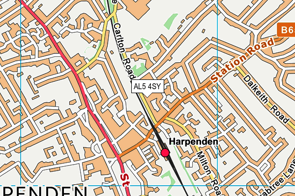AL5 4SY map - OS VectorMap District (Ordnance Survey) AL5 4SY map - OS VectorMap District (Ordnance Survey)