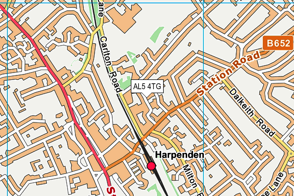 AL5 4TG map - OS VectorMap District (Ordnance Survey) AL5 4TG map - OS VectorMap District (Ordnance Survey)