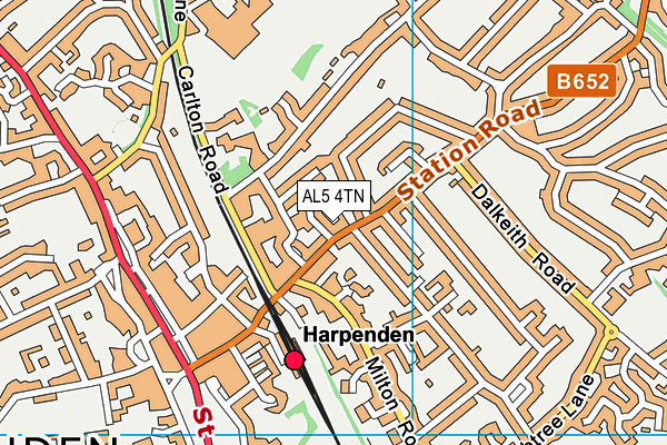 AL5 4TN map - OS VectorMap District (Ordnance Survey) AL5 4TN map - OS VectorMap District (Ordnance Survey)