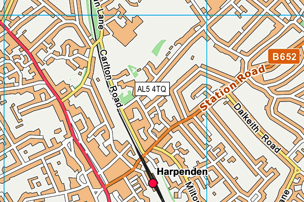 AL5 4TQ map - OS VectorMap District (Ordnance Survey) AL5 4TQ map - OS VectorMap District (Ordnance Survey)