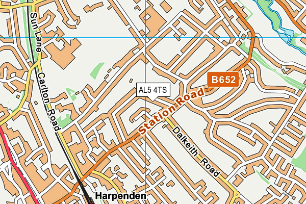 AL5 4TS map - OS VectorMap District (Ordnance Survey) AL5 4TS map - OS VectorMap District (Ordnance Survey)