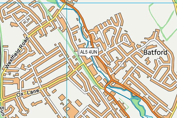 AL5 4UN map - OS VectorMap District (Ordnance Survey) AL5 4UN map - OS VectorMap District (Ordnance Survey)