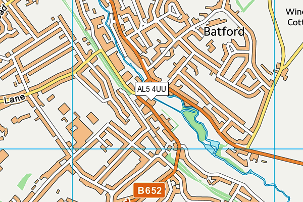 AL5 4UU map - OS VectorMap District (Ordnance Survey) AL5 4UU map - OS VectorMap District (Ordnance Survey)
