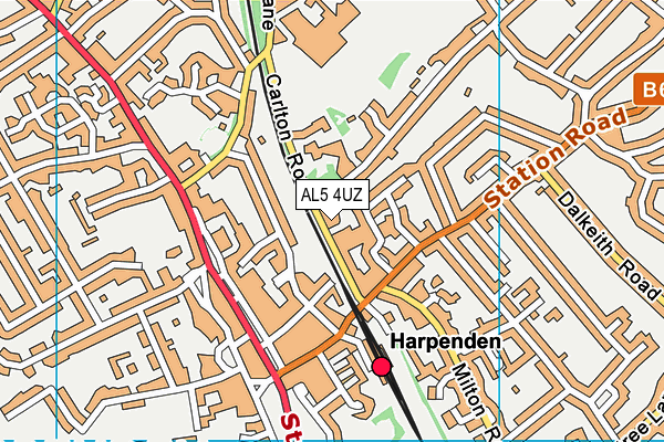 AL5 4UZ map - OS VectorMap District (Ordnance Survey) AL5 4UZ map - OS VectorMap District (Ordnance Survey)
