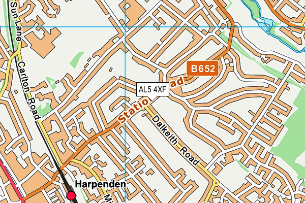 AL5 4XF map - OS VectorMap District (Ordnance Survey) AL5 4XF map - OS VectorMap District (Ordnance Survey)