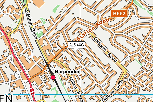 AL5 4XG map - OS VectorMap District (Ordnance Survey) AL5 4XG map - OS VectorMap District (Ordnance Survey)
