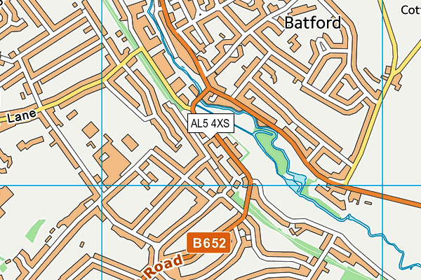 AL5 4XS map - OS VectorMap District (Ordnance Survey) AL5 4XS map - OS VectorMap District (Ordnance Survey)