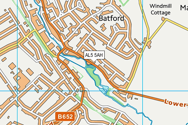 AL5 5AH map - OS VectorMap District (Ordnance Survey) AL5 5AH map - OS VectorMap District (Ordnance Survey)