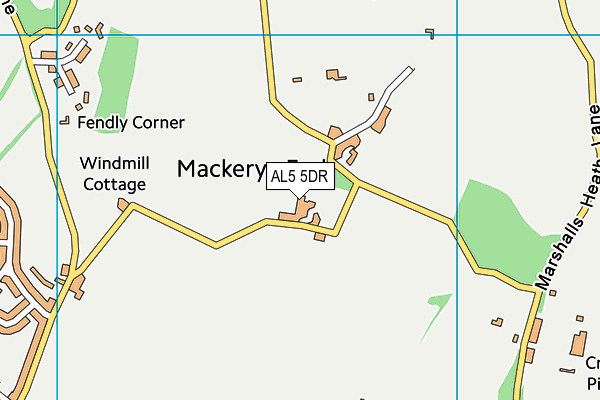 AL5 5DR map - OS VectorMap District (Ordnance Survey) AL5 5DR map - OS VectorMap District (Ordnance Survey)