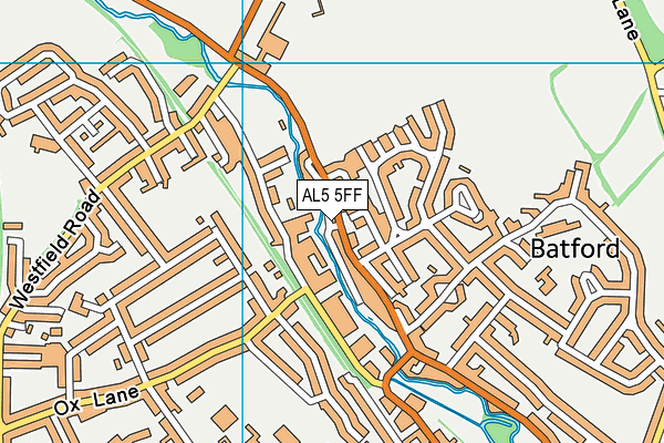AL5 5FF map - OS VectorMap District (Ordnance Survey) AL5 5FF map - OS VectorMap District (Ordnance Survey)
