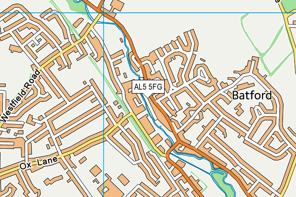 AL5 5FG map - OS VectorMap District (Ordnance Survey) AL5 5FG map - OS VectorMap District (Ordnance Survey)