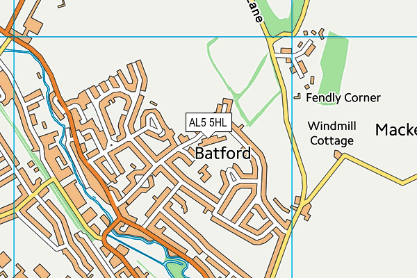 AL5 5HL map - OS VectorMap District (Ordnance Survey) AL5 5HL map - OS VectorMap District (Ordnance Survey)