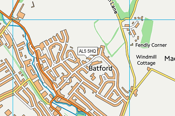 AL5 5HQ map - OS VectorMap District (Ordnance Survey) AL5 5HQ map - OS VectorMap District (Ordnance Survey)