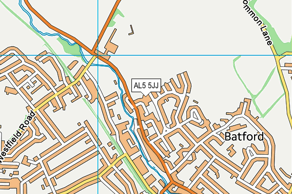 AL5 5JJ map - OS VectorMap District (Ordnance Survey) AL5 5JJ map - OS VectorMap District (Ordnance Survey)