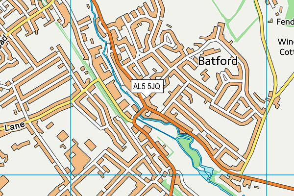 AL5 5JQ map - OS VectorMap District (Ordnance Survey) AL5 5JQ map - OS VectorMap District (Ordnance Survey)