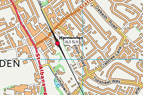 AL5 5LH map - OS VectorMap District (Ordnance Survey) AL5 5LH map - OS VectorMap District (Ordnance Survey)