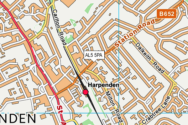 AL5 5PA map - OS VectorMap District (Ordnance Survey) AL5 5PA map - OS VectorMap District (Ordnance Survey)
