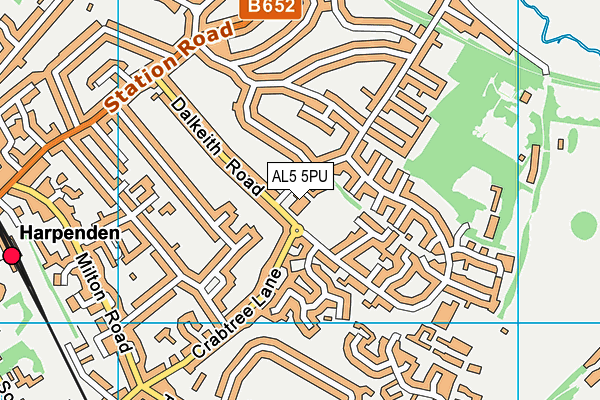 AL5 5PU map - OS VectorMap District (Ordnance Survey) AL5 5PU map - OS VectorMap District (Ordnance Survey)