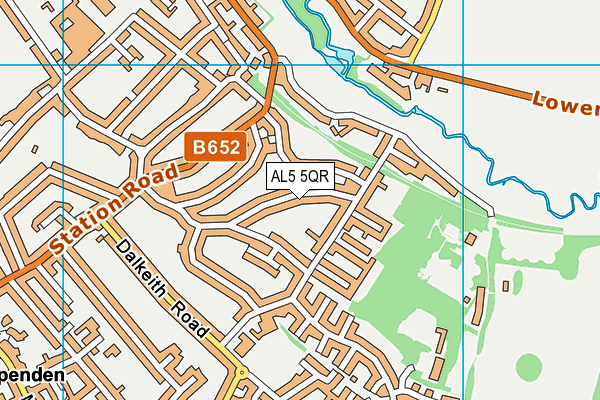 AL5 5QR map - OS VectorMap District (Ordnance Survey) AL5 5QR map - OS VectorMap District (Ordnance Survey)
