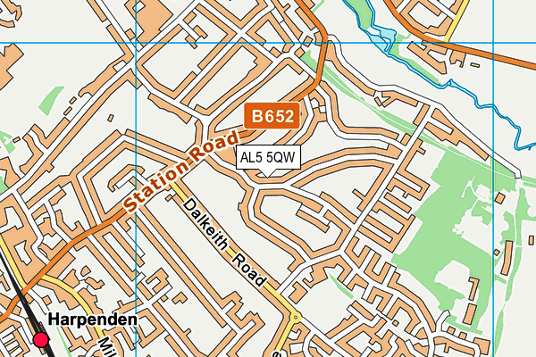 AL5 5QW map - OS VectorMap District (Ordnance Survey) AL5 5QW map - OS VectorMap District (Ordnance Survey)