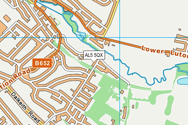 AL5 5QX map - OS VectorMap District (Ordnance Survey) AL5 5QX map - OS VectorMap District (Ordnance Survey)